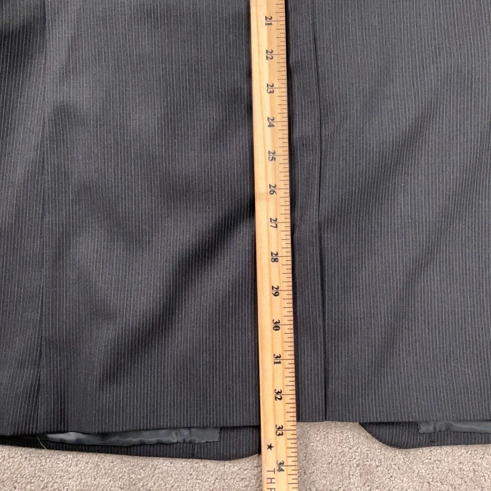 Ralph Ralph Lauren Blazer Men 46L Gray‎ Pinstripe Classic  Wool Suit Jacket